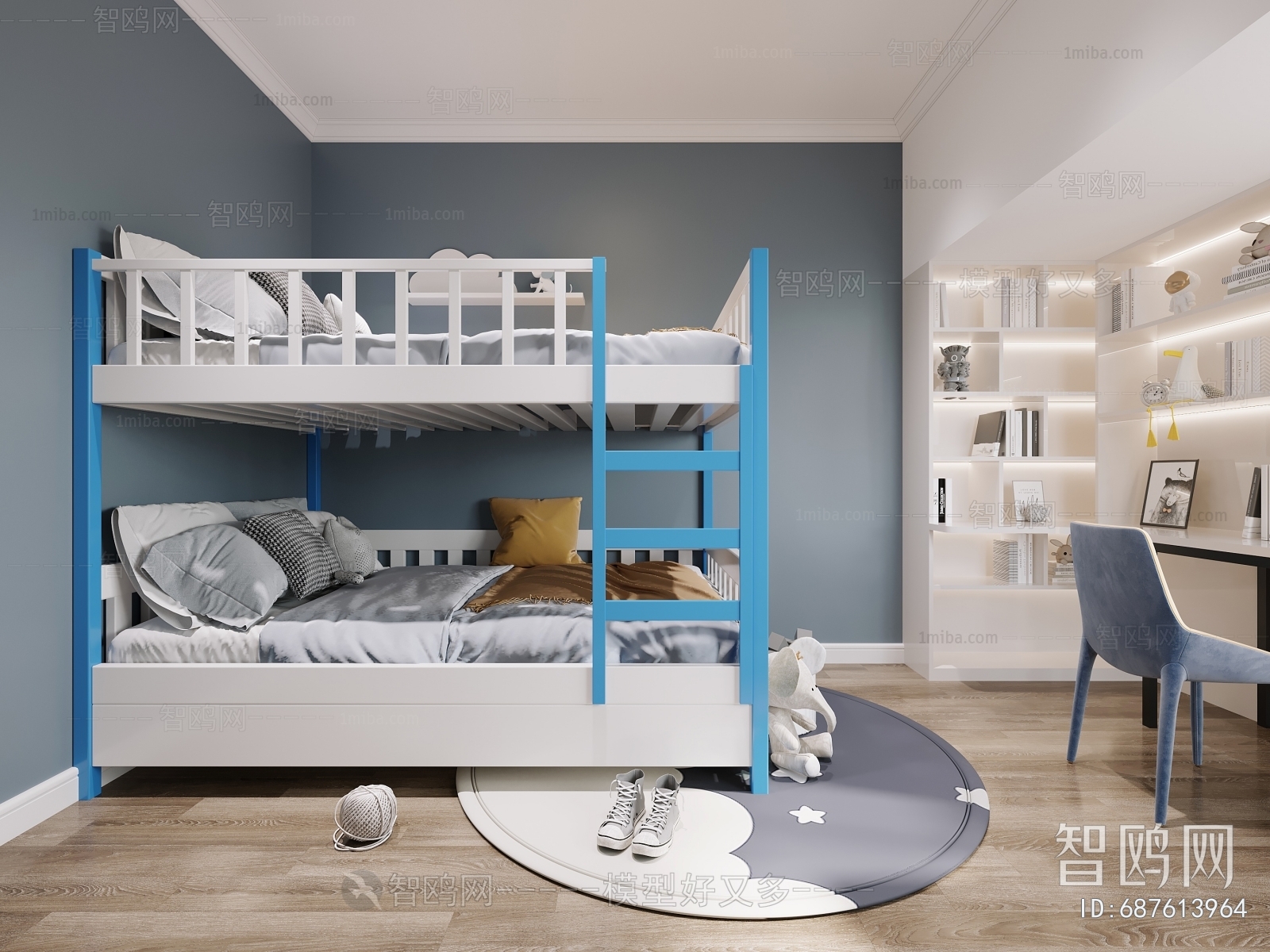 Modern Boy's Room And Son's Room