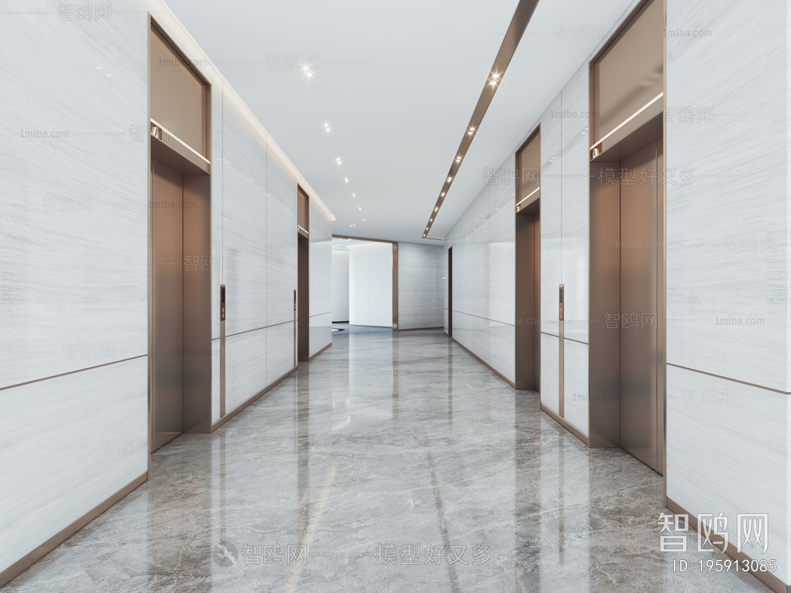 Modern Office Elevator Hall