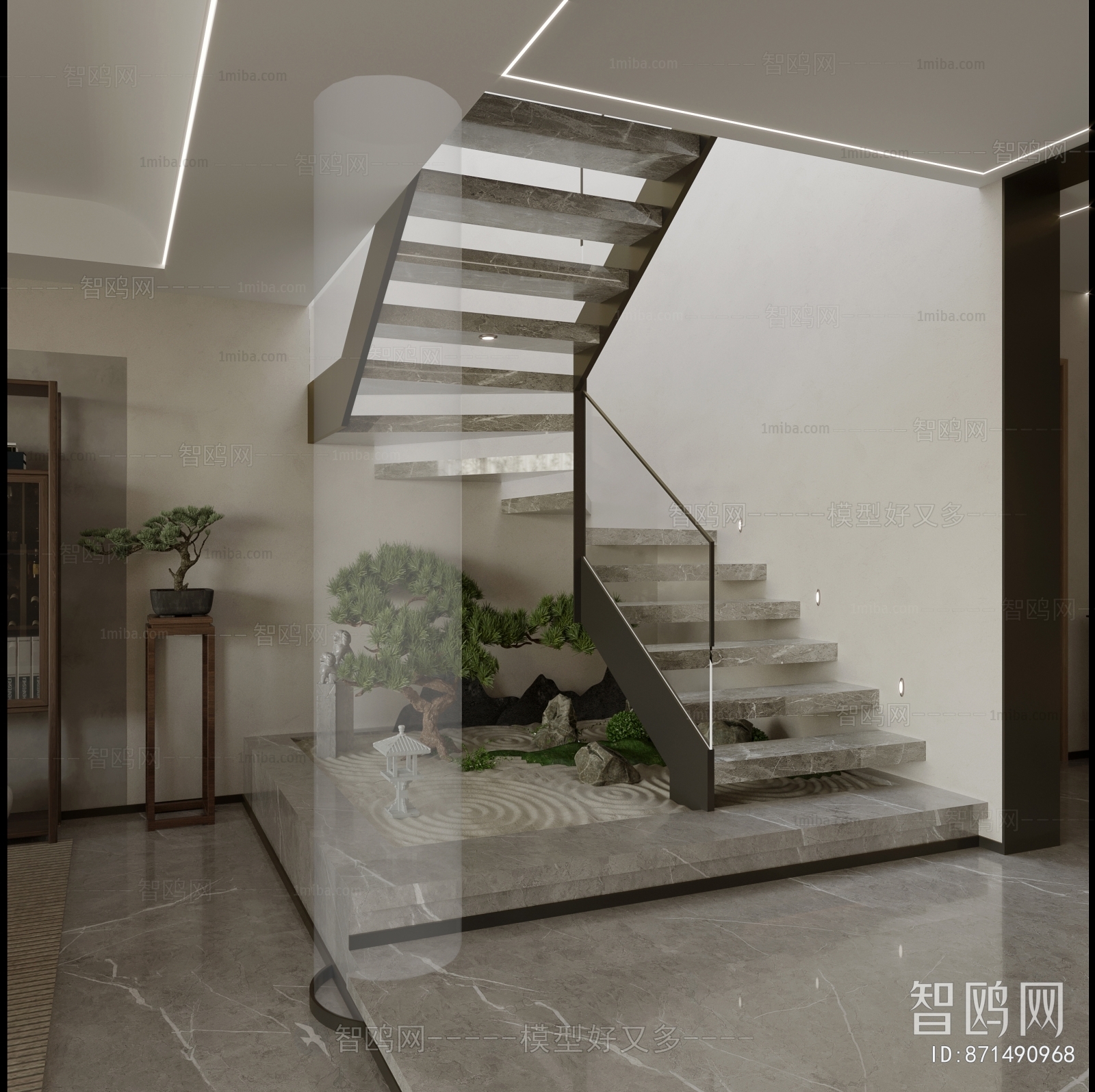 New Chinese Style Stairwell