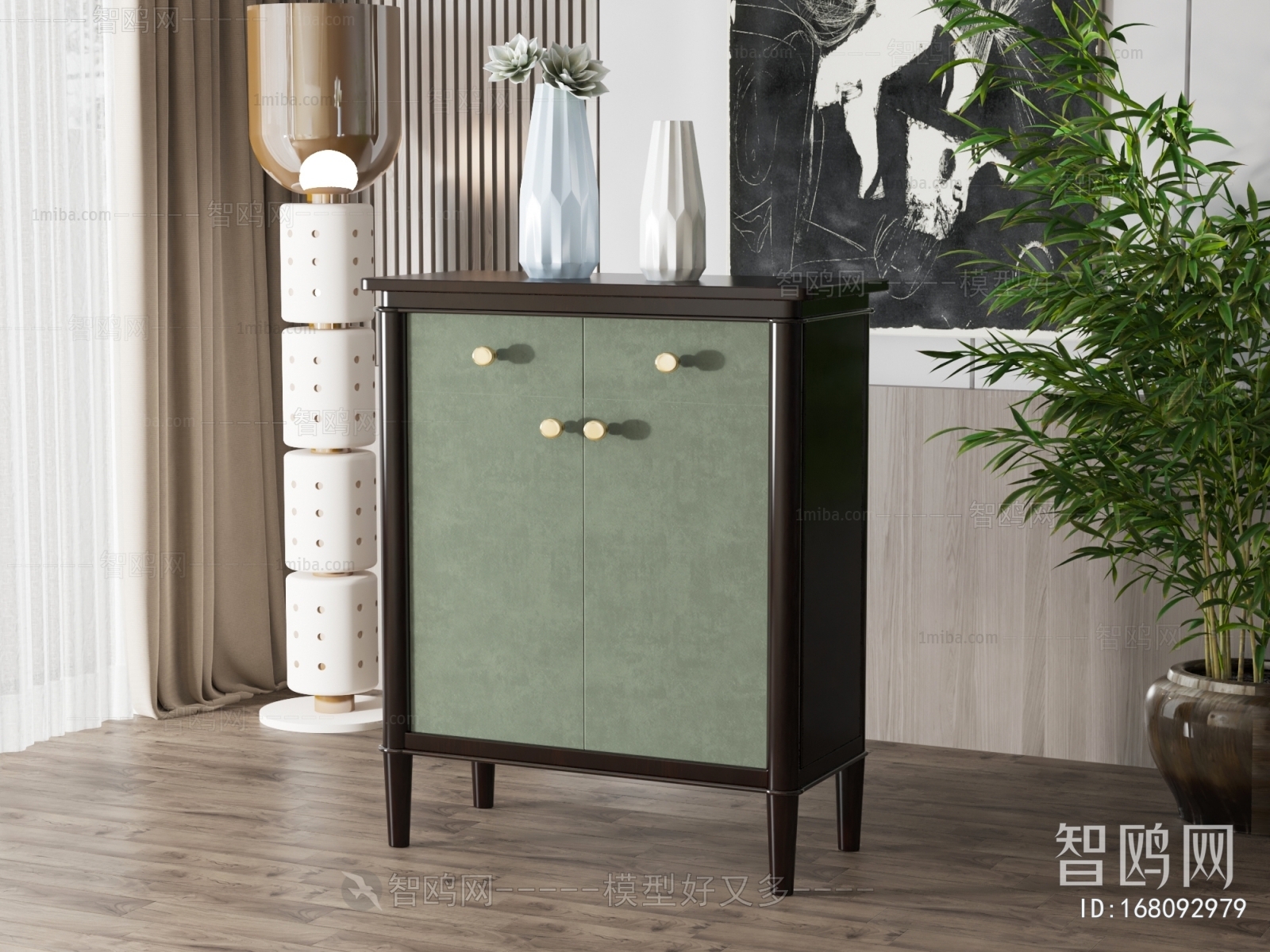 New Chinese Style Entrance Cabinet