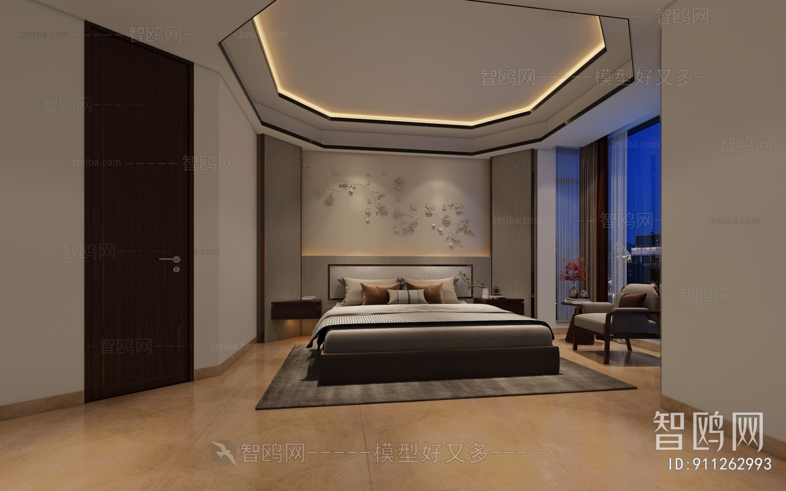 New Chinese Style Bedroom