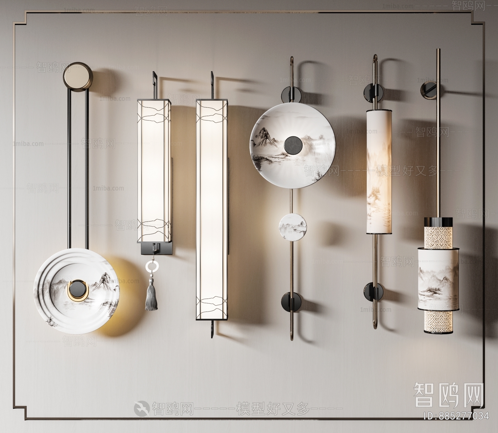 New Chinese Style Wall Lamp