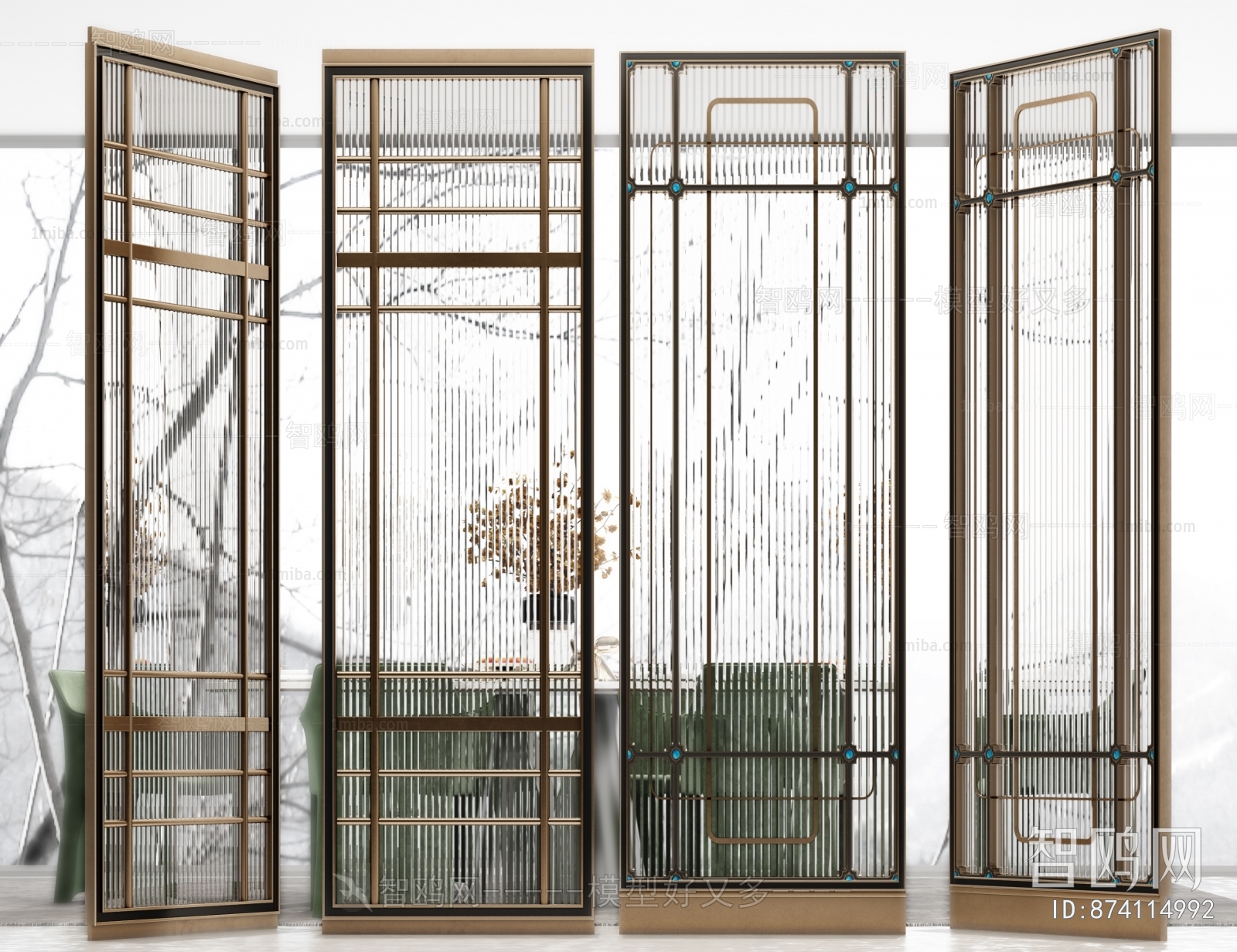 Modern Glass Screen Partition