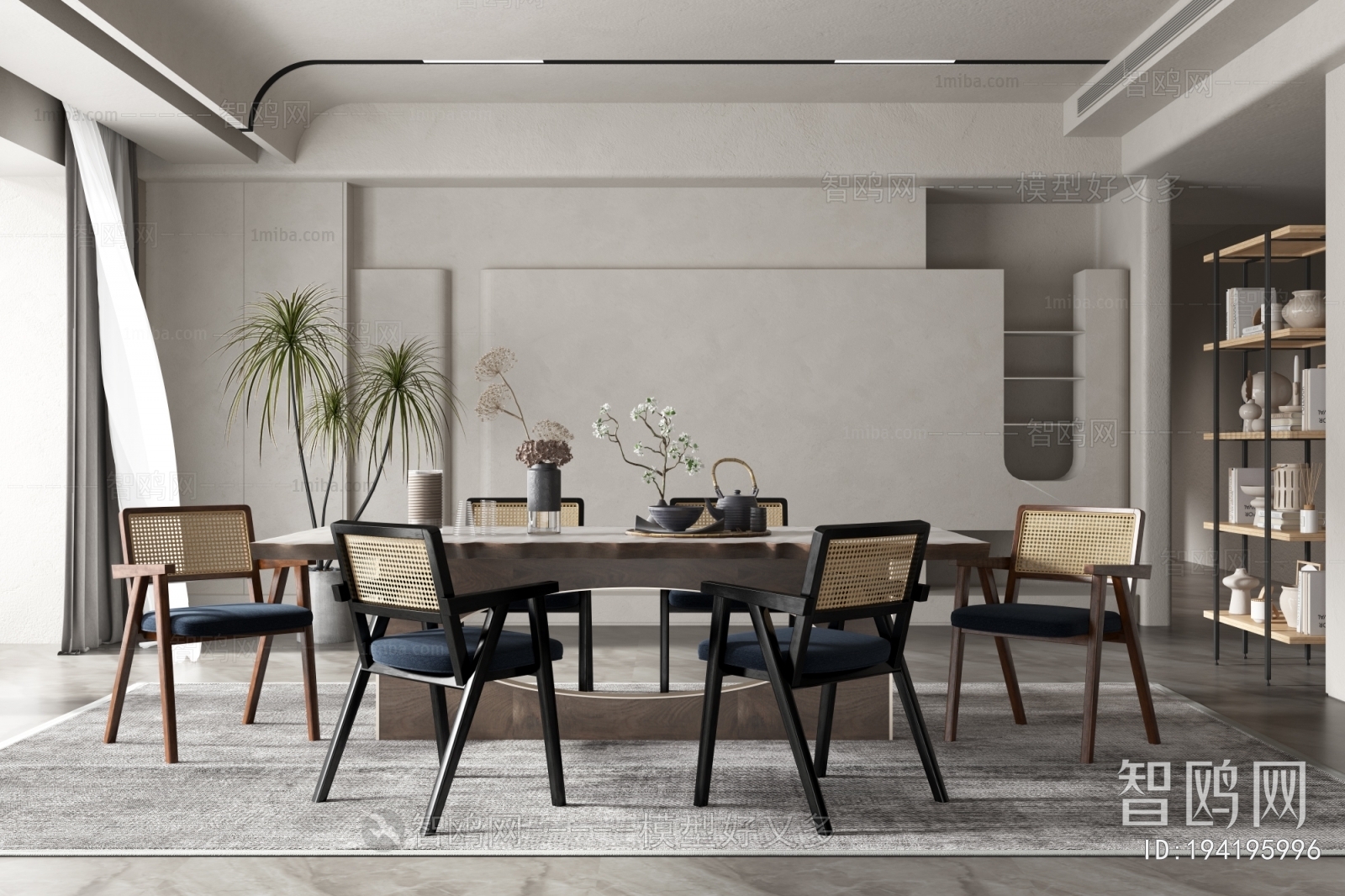 Wabi-sabi Style Dining Room