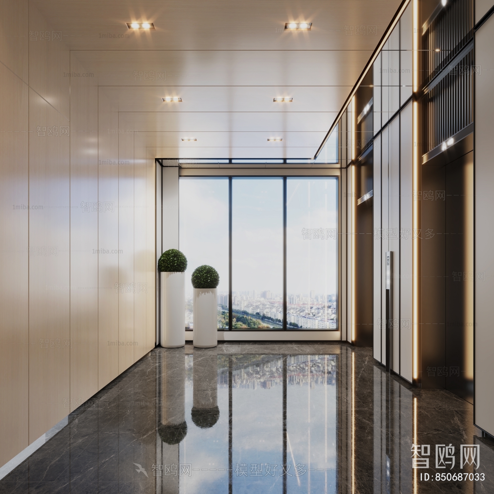 Modern Elevator Hall