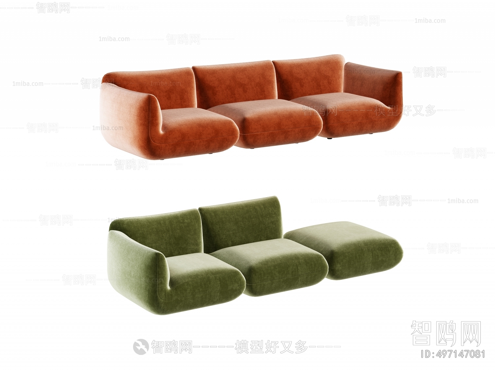 Modern Three-seat Sofa