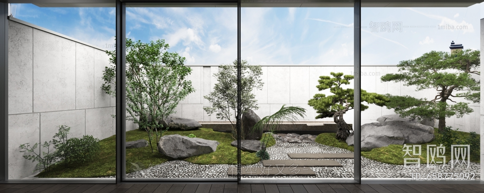 Modern Courtyard/landscape