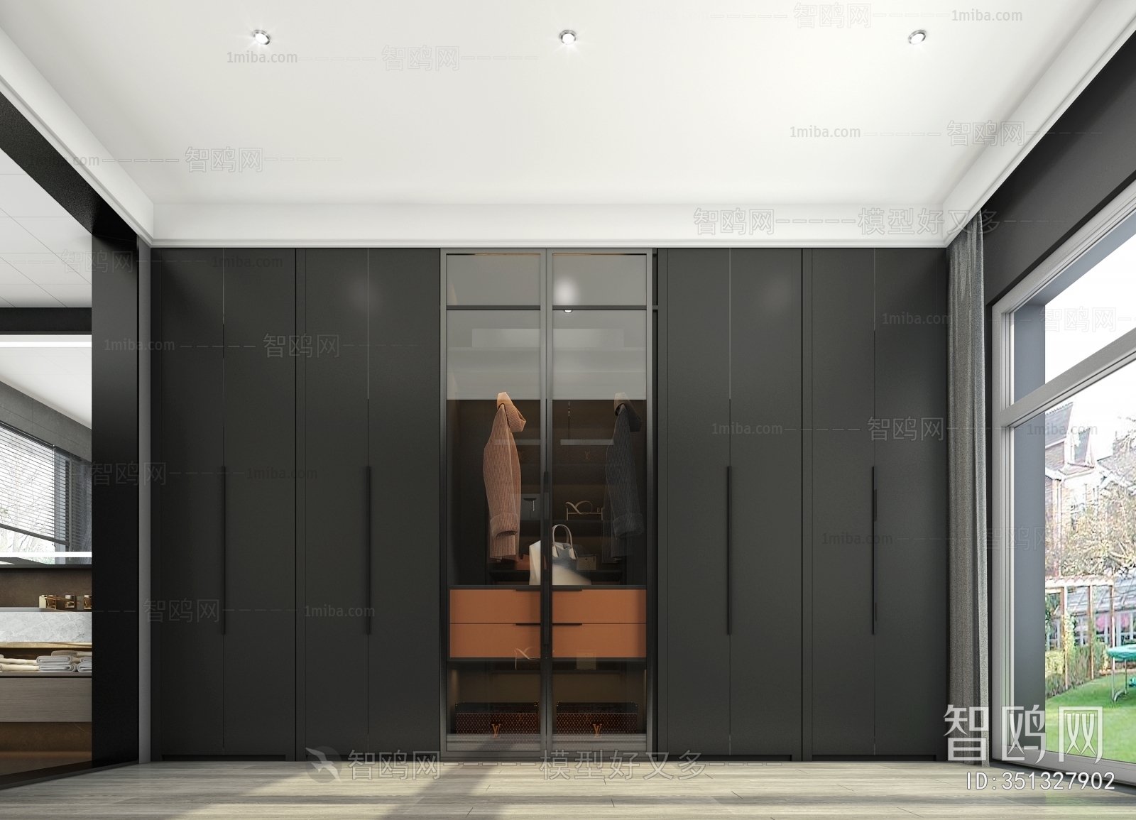 Modern Clothes Storage Area