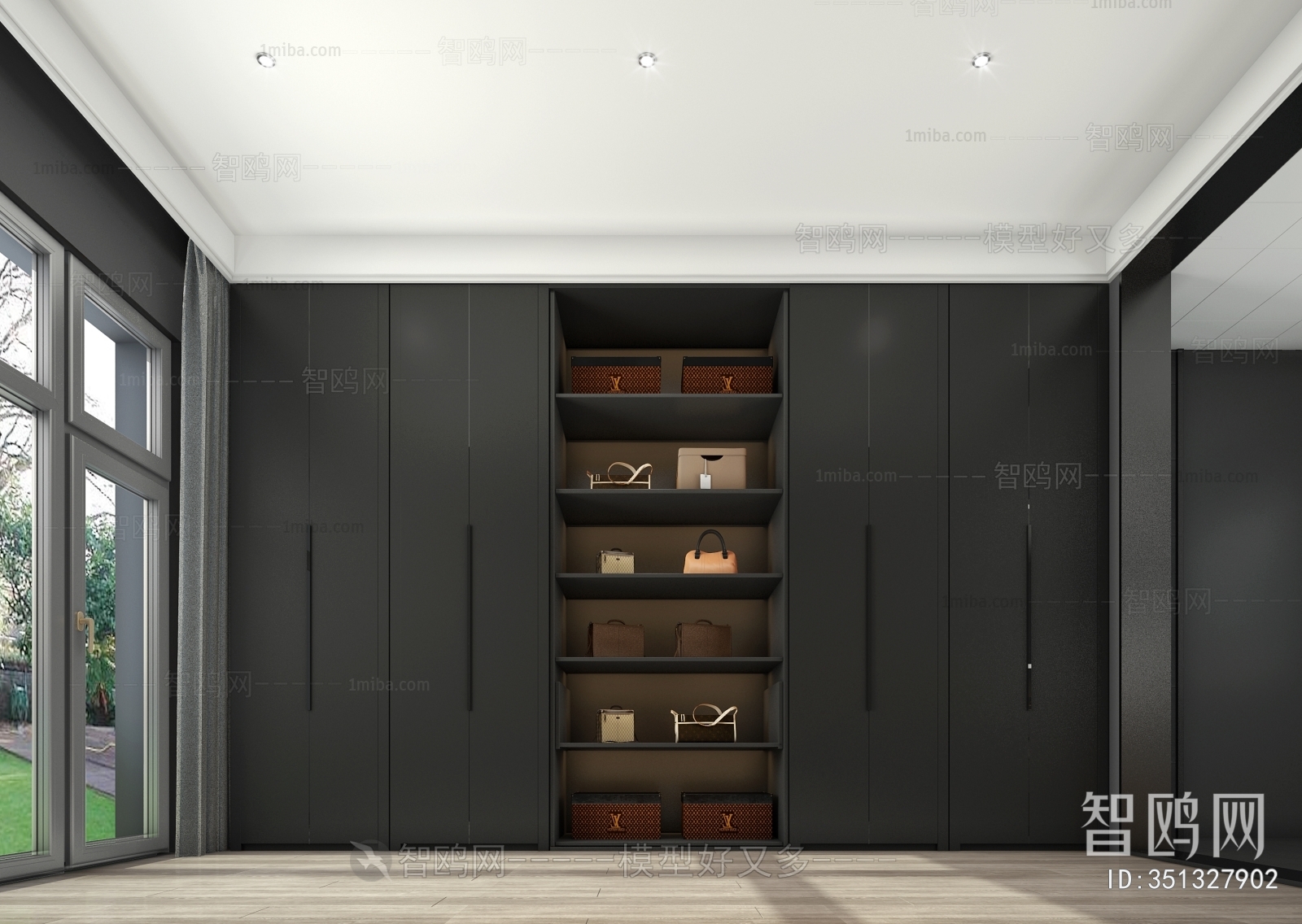 Modern Clothes Storage Area