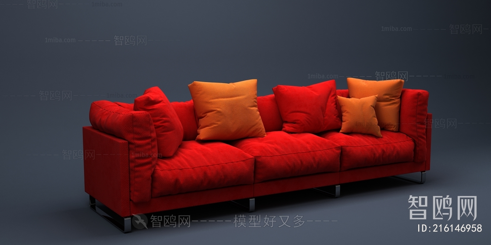 Modern Three-seat Sofa