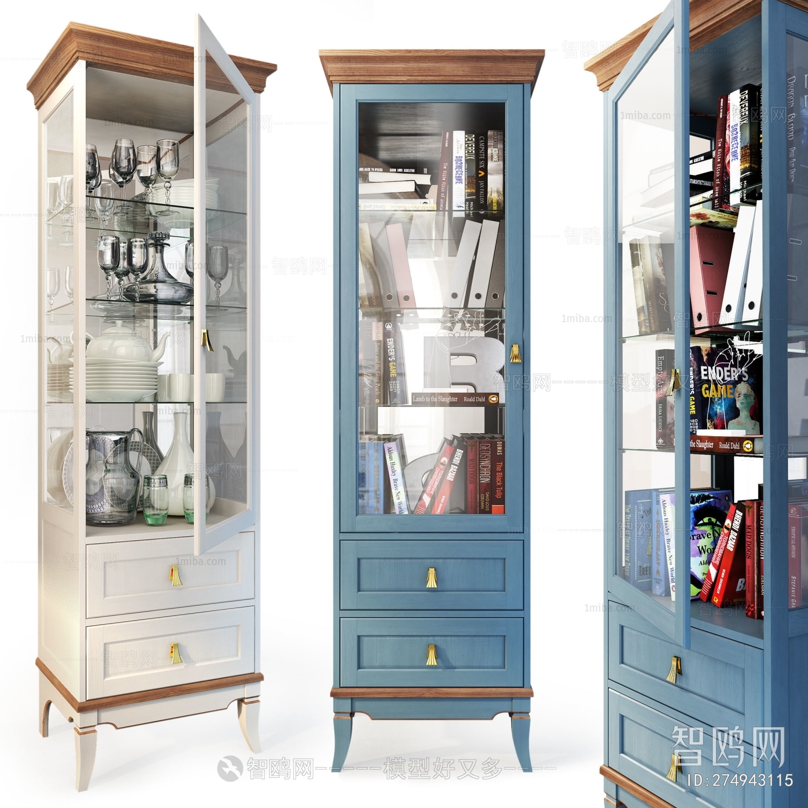 Simple European Style Decorative Cabinet
