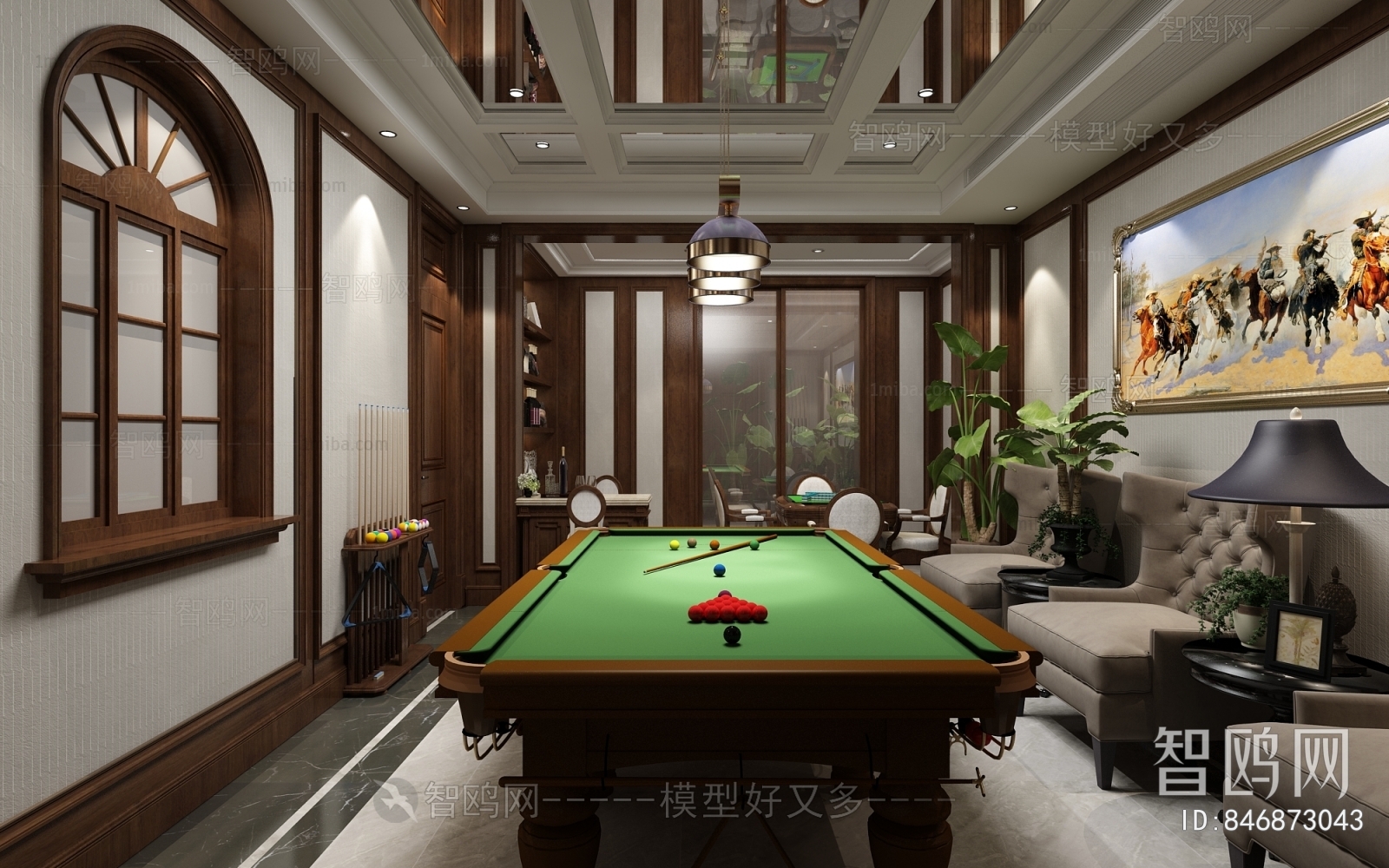 European Style Billiards Room