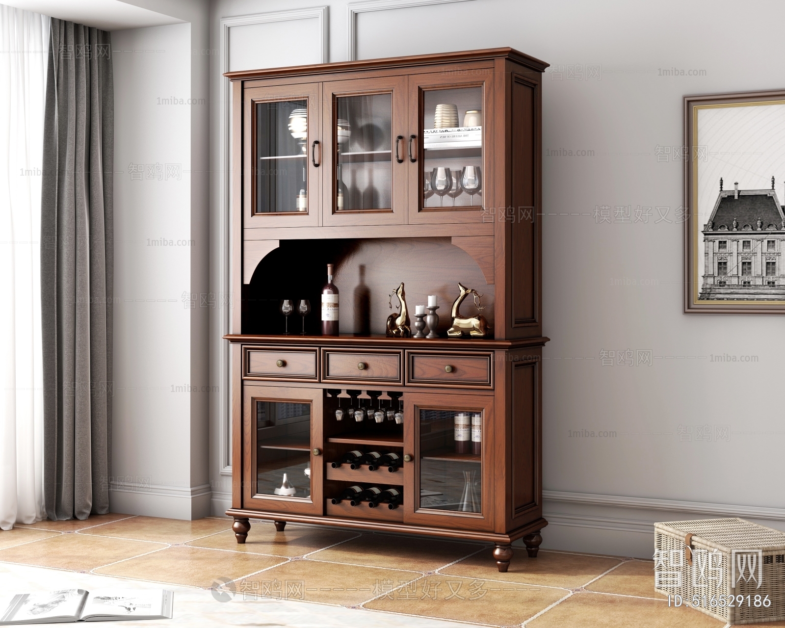 American Style Wine Cabinet