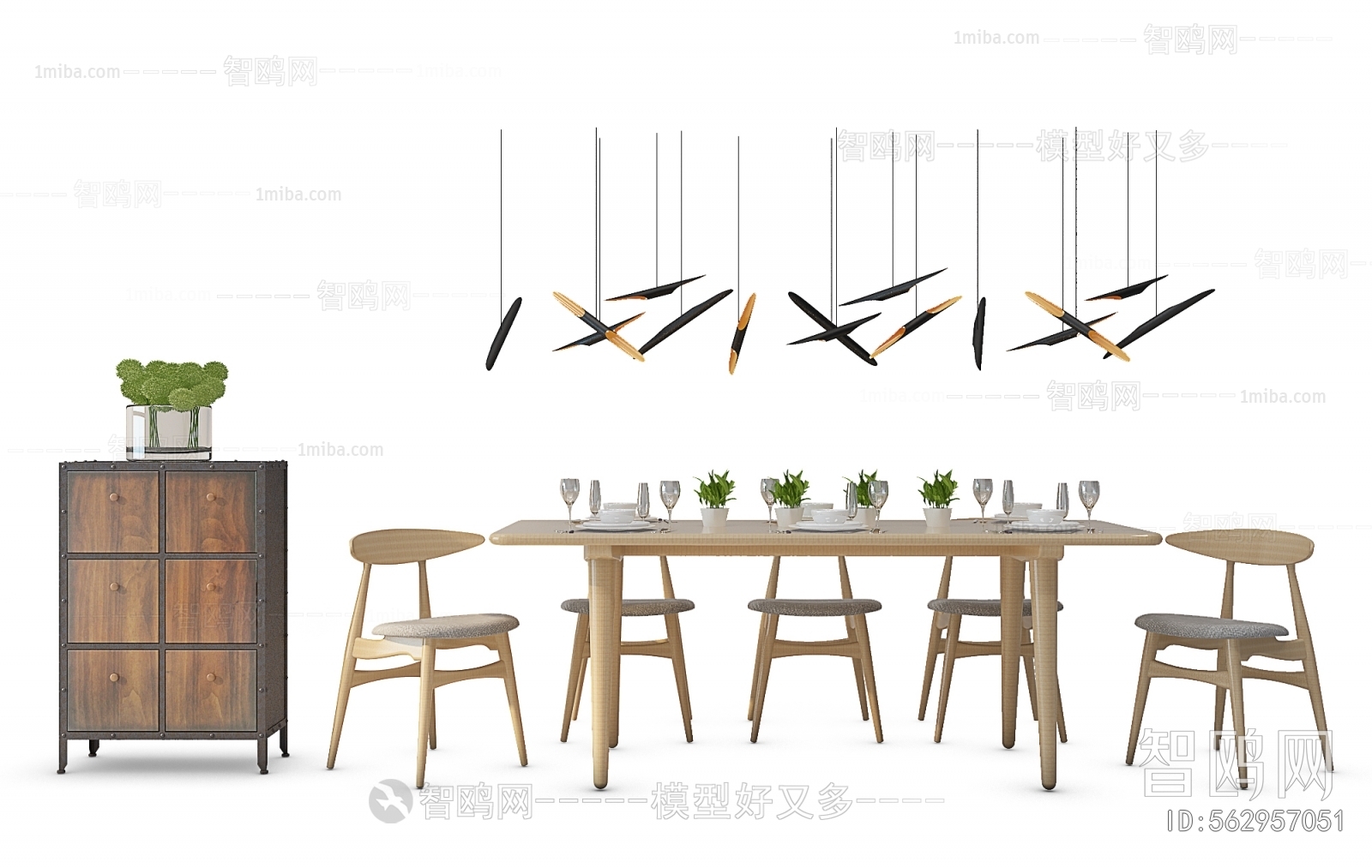 Nordic Style Dining Table And Chairs