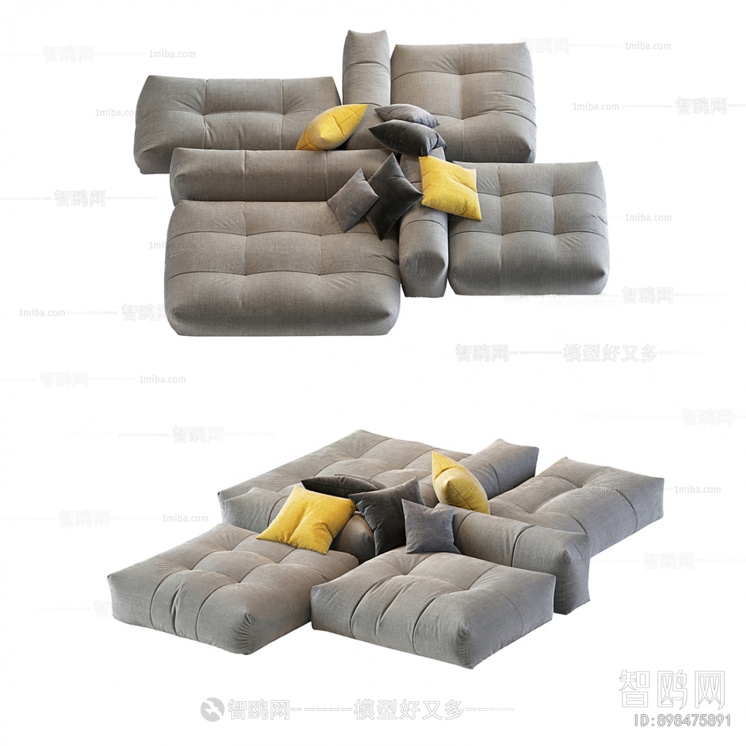 Modern Multi Person Sofa