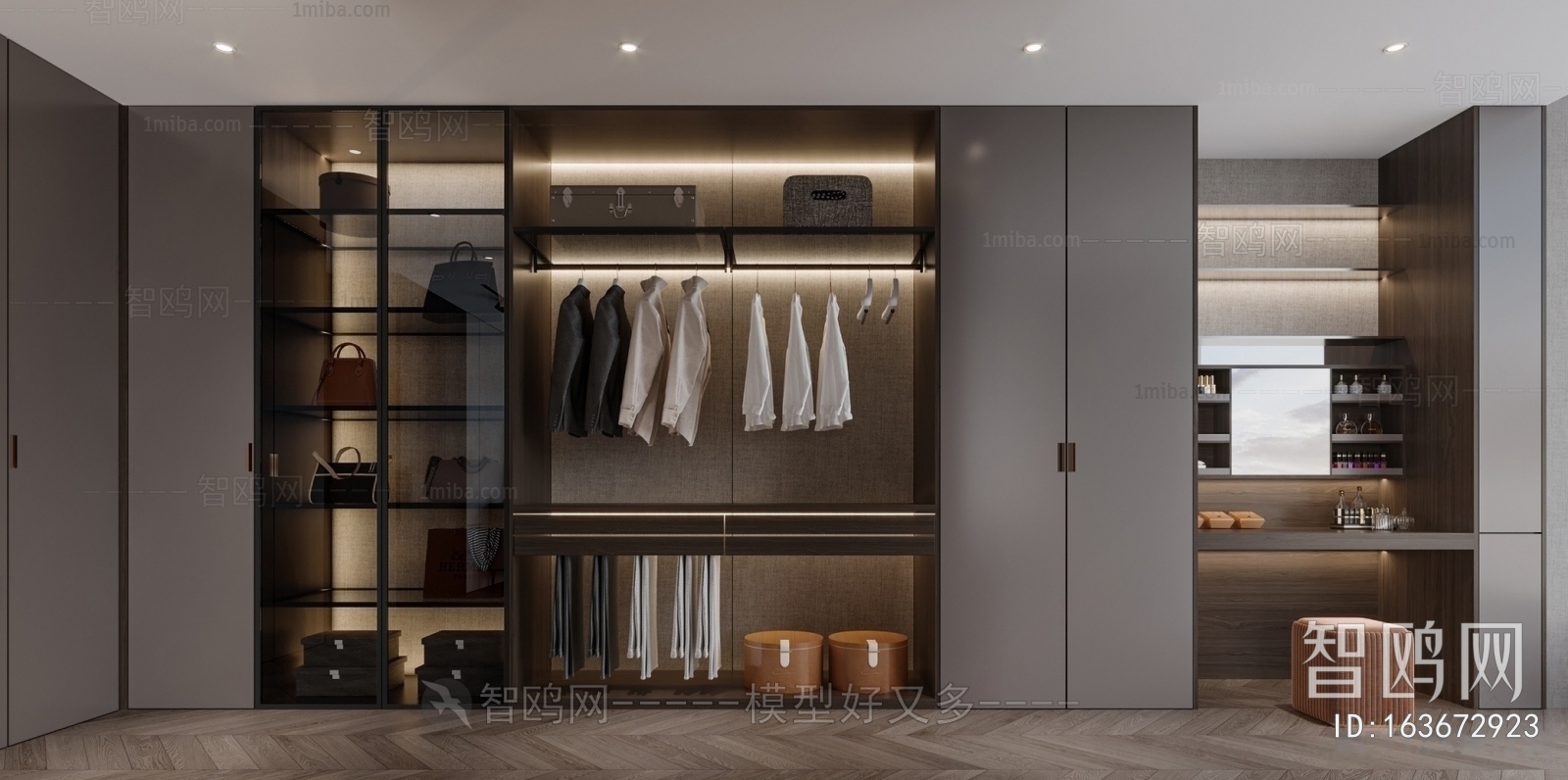 Modern Clothes Storage Area