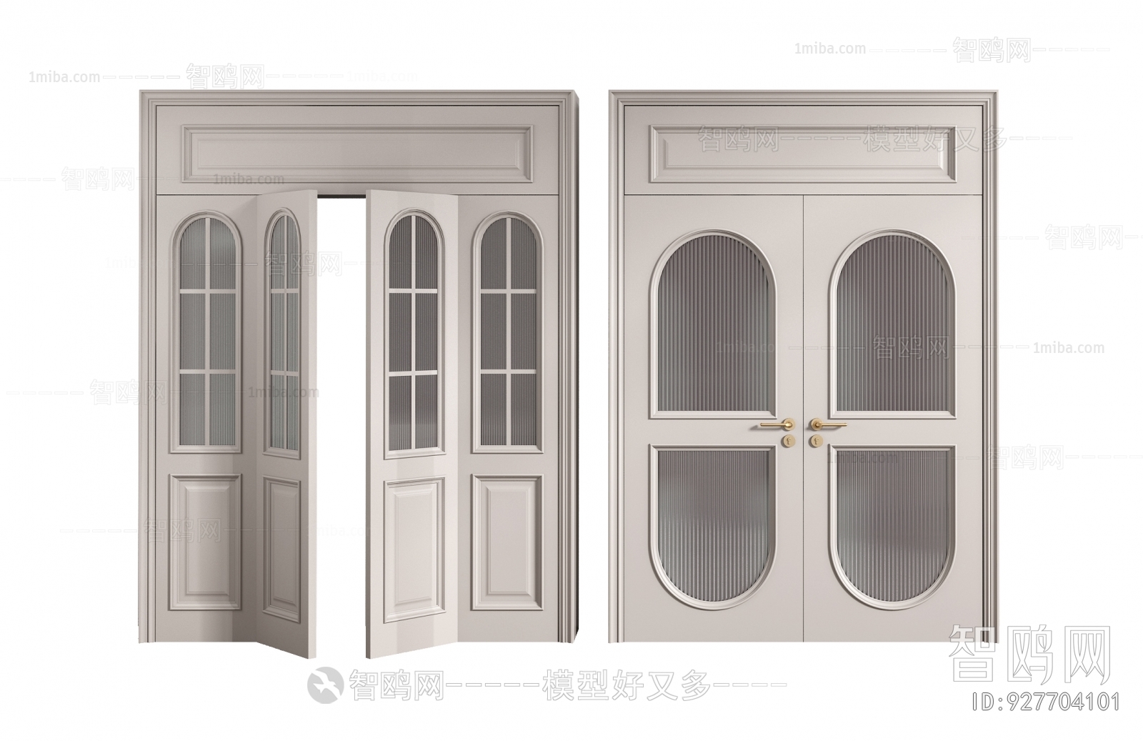 Simple European Style Single Door