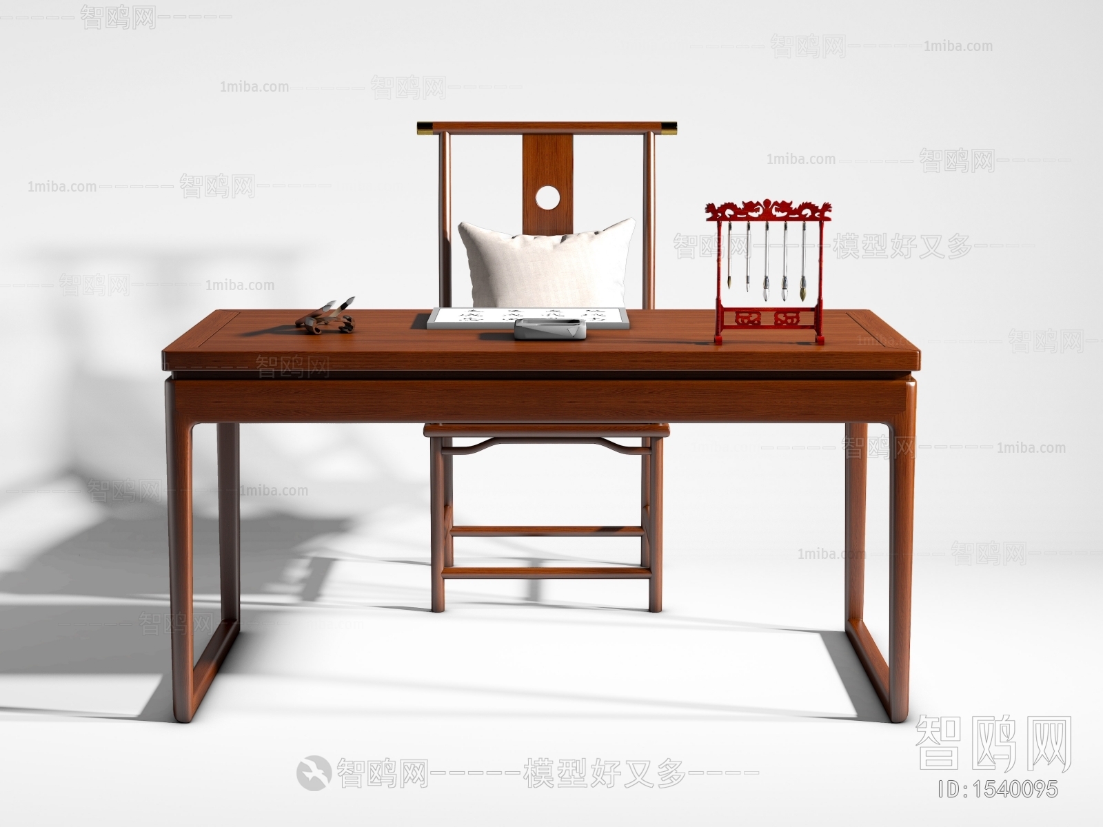 New Chinese Style Computer Desk And Chair