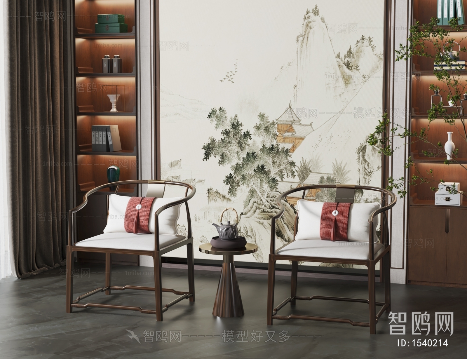 New Chinese Style Single Chair