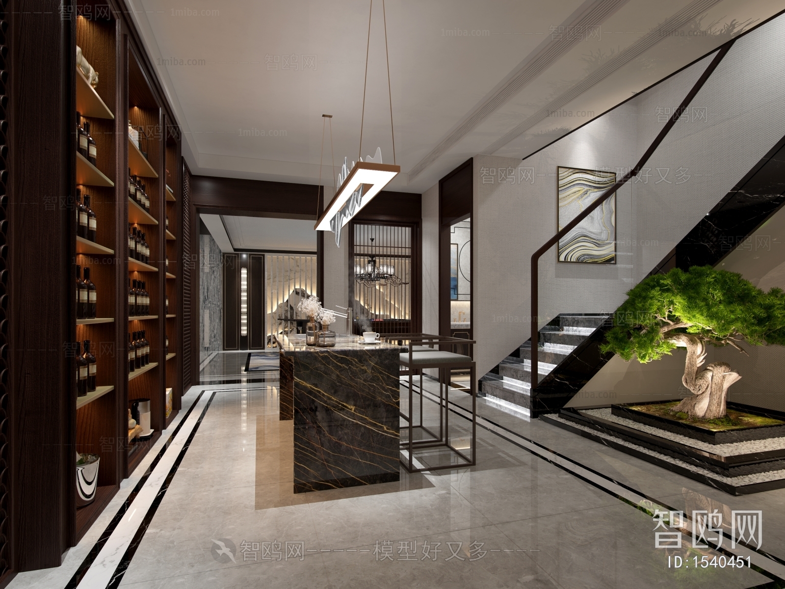 New Chinese Style Wine Cellar/Wine Tasting Room