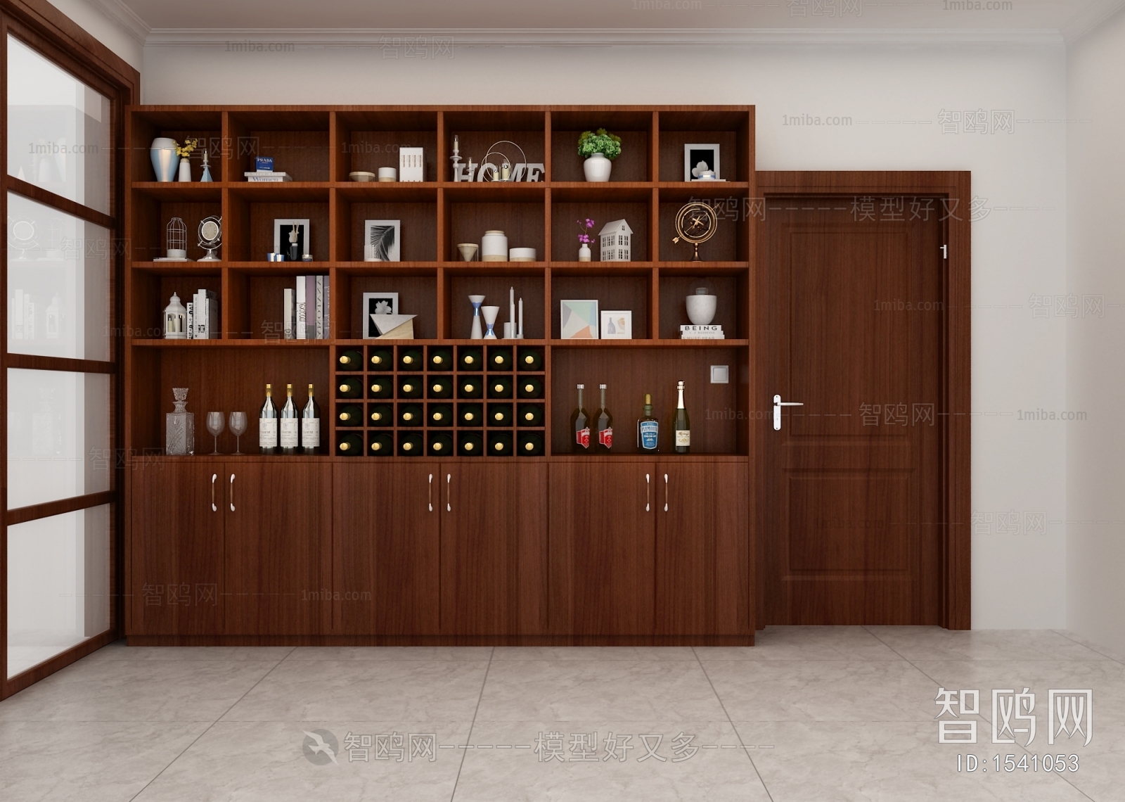 New Chinese Style Wine Cabinet