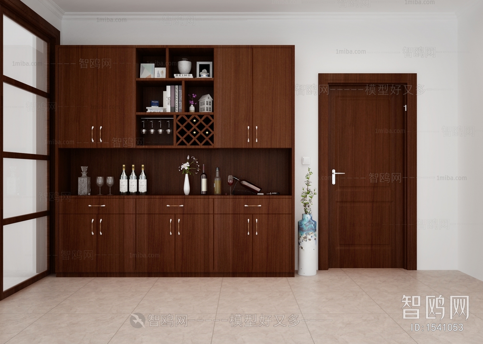 New Chinese Style Wine Cabinet