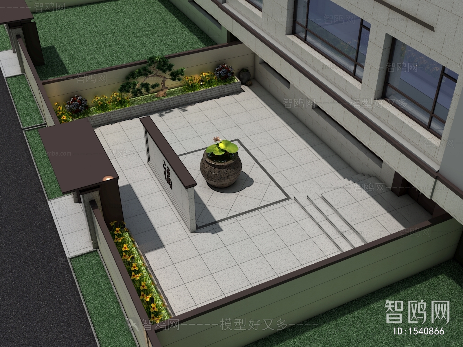 New Chinese Style Courtyard/landscape