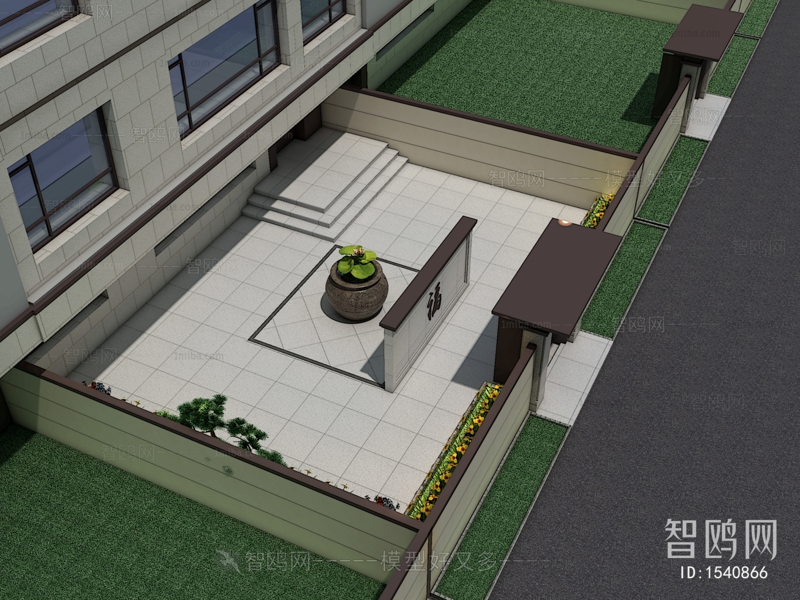 New Chinese Style Courtyard/landscape