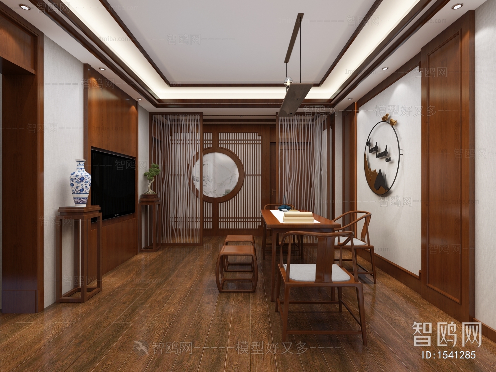 New Chinese Style A Living Room