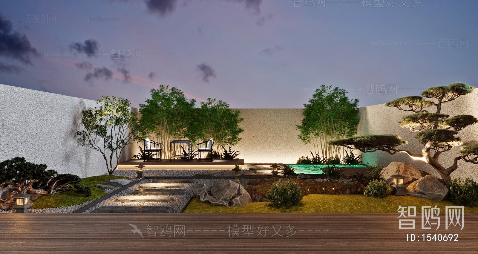 New Chinese Style Courtyard/landscape