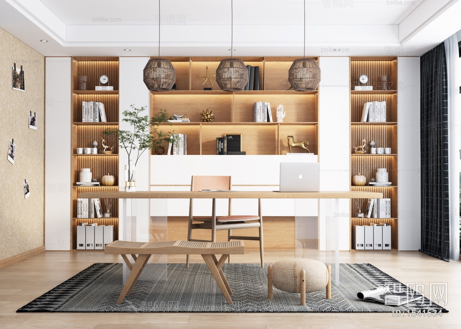 Nordic Style Study Space