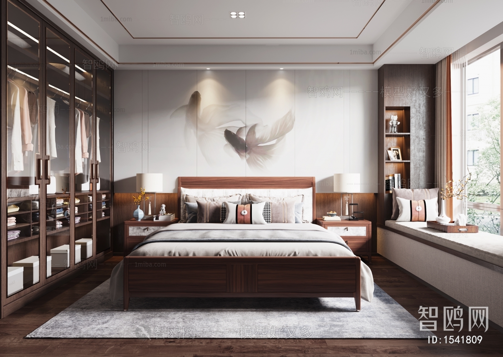 New Chinese Style Bedroom