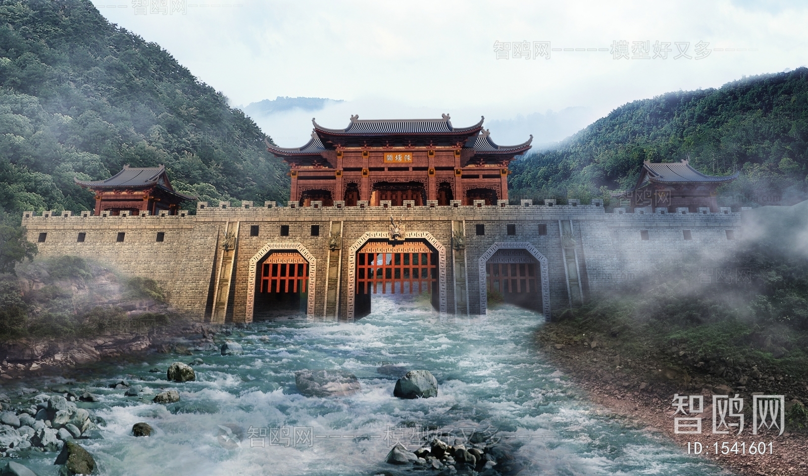 Chinese Style Ancient Architectural Buildings