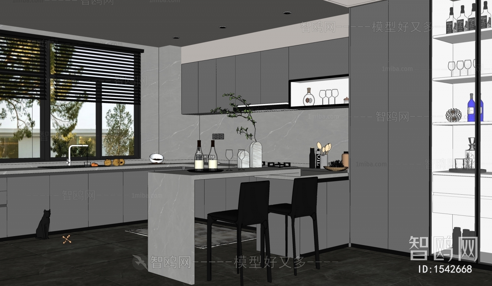 Modern Open Kitchen