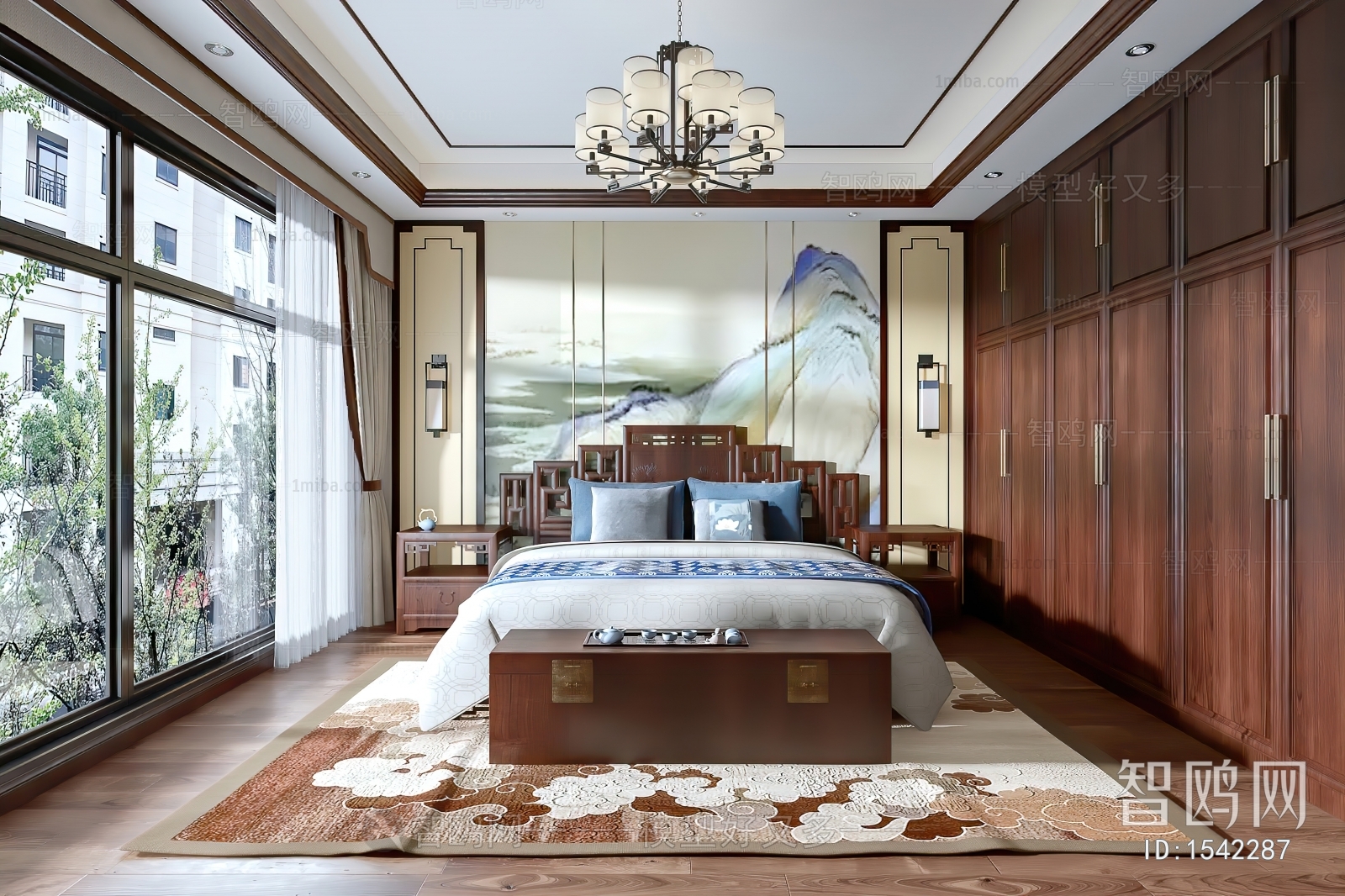 Chinese Style New Chinese Style Bedroom