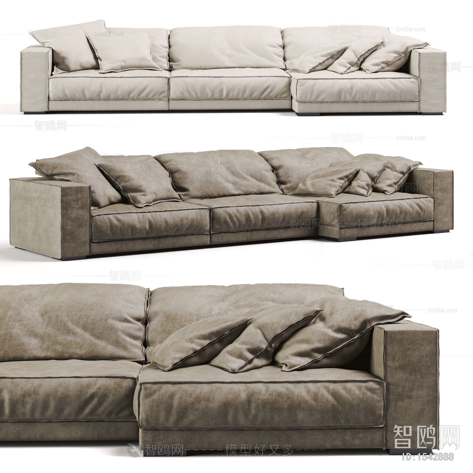 Modern Multi Person Sofa