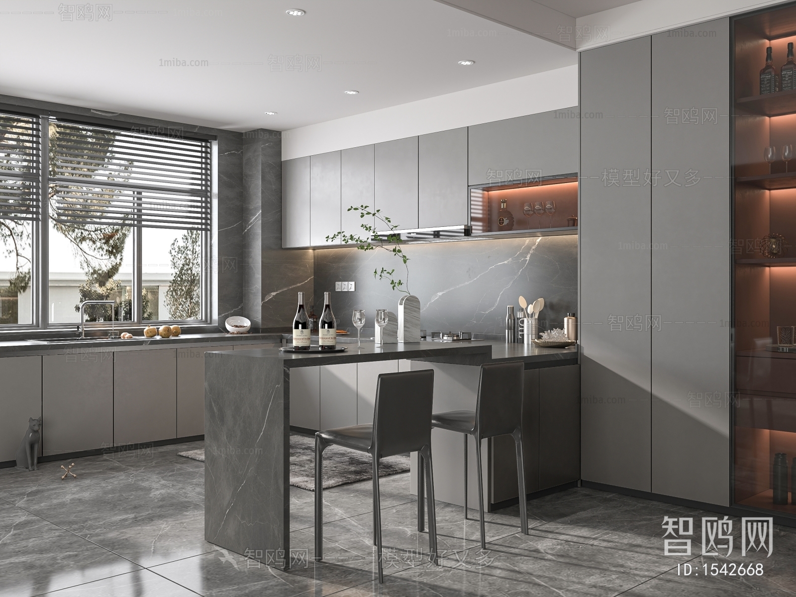 Modern Open Kitchen