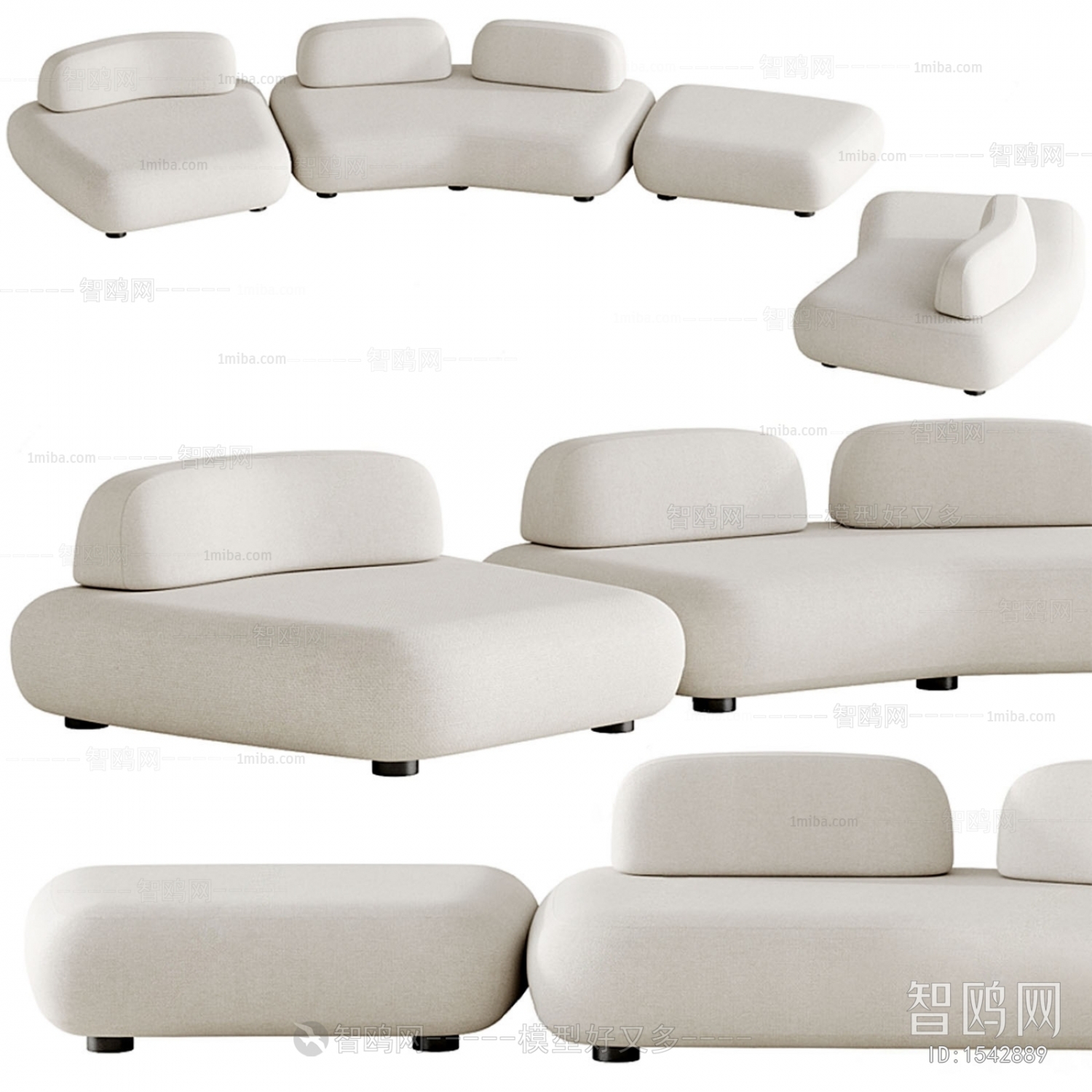 Modern Curved Sofa