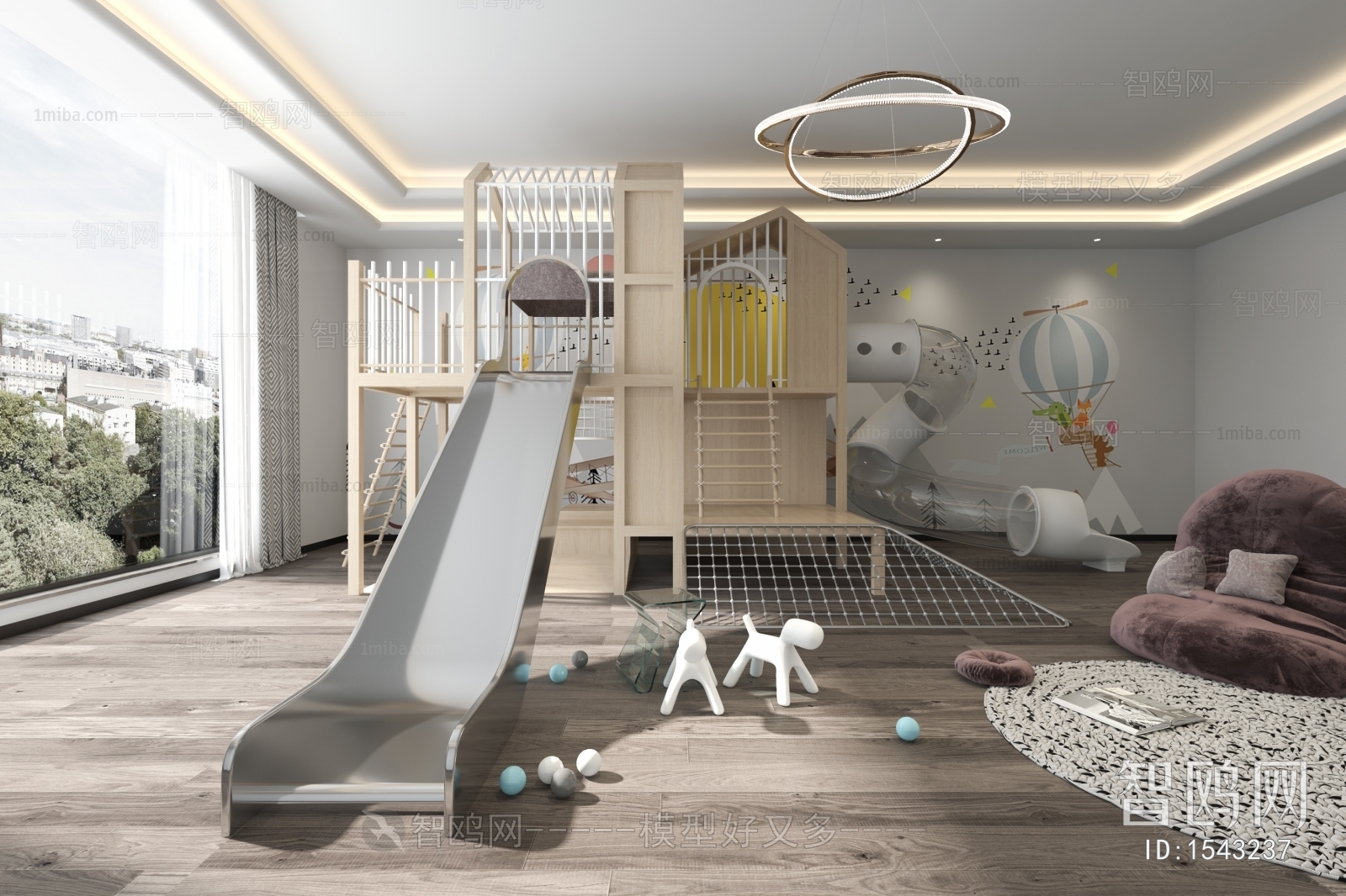 Modern Children's Room Activity Room