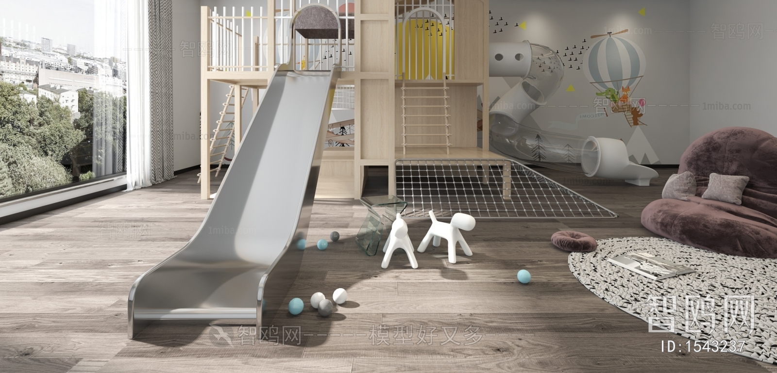 Modern Children's Room Activity Room