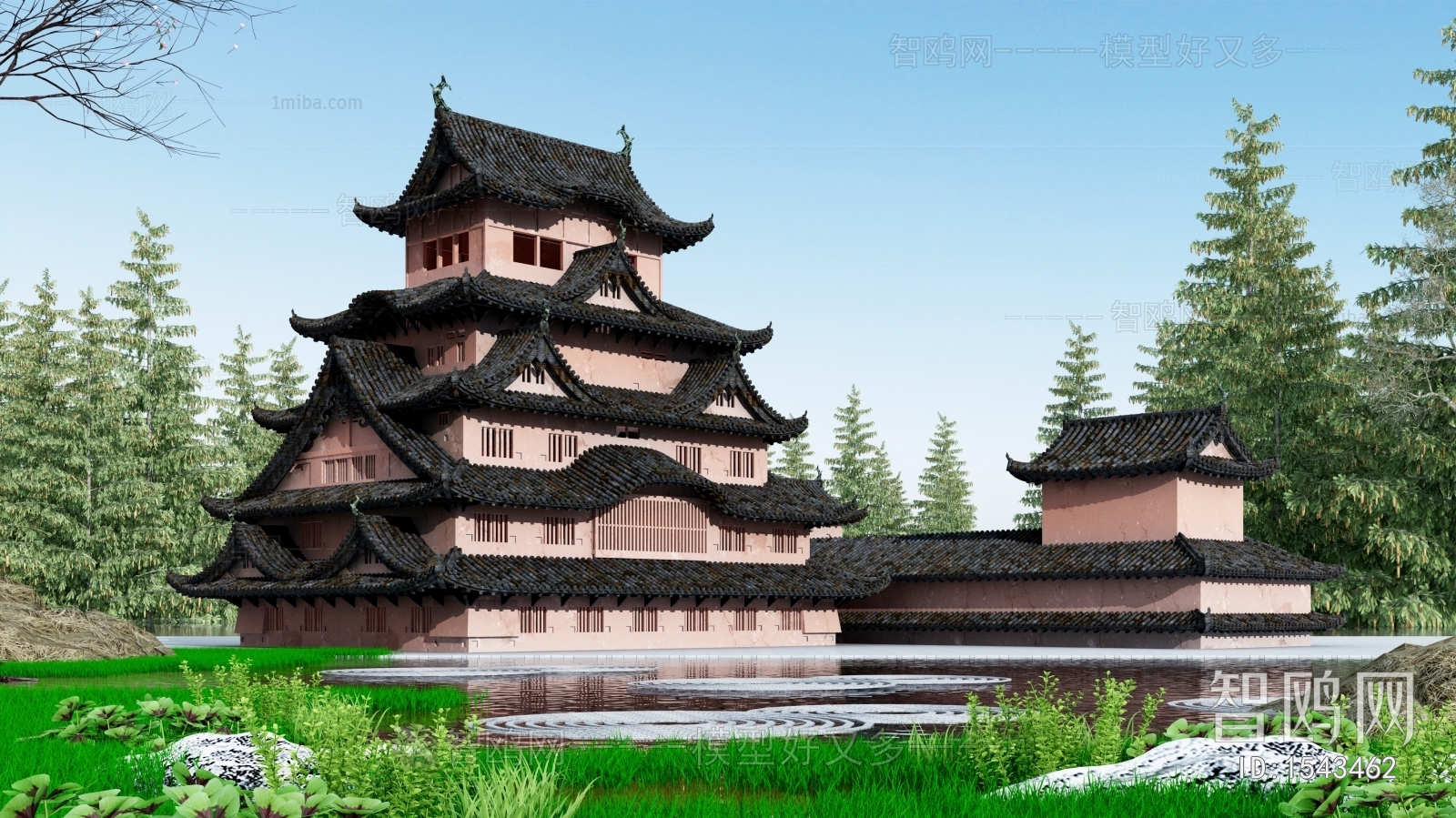 Chinese Style Ancient Architectural Buildings