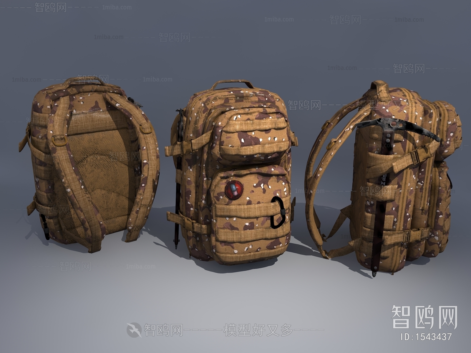 Industrial Style Backpack And Backpack