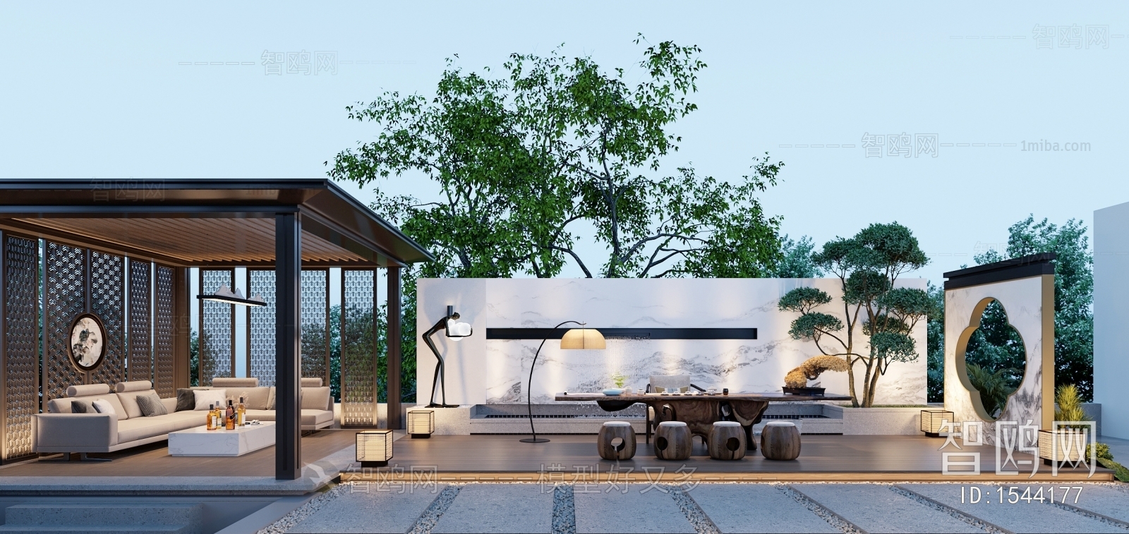 New Chinese Style Courtyard/landscape