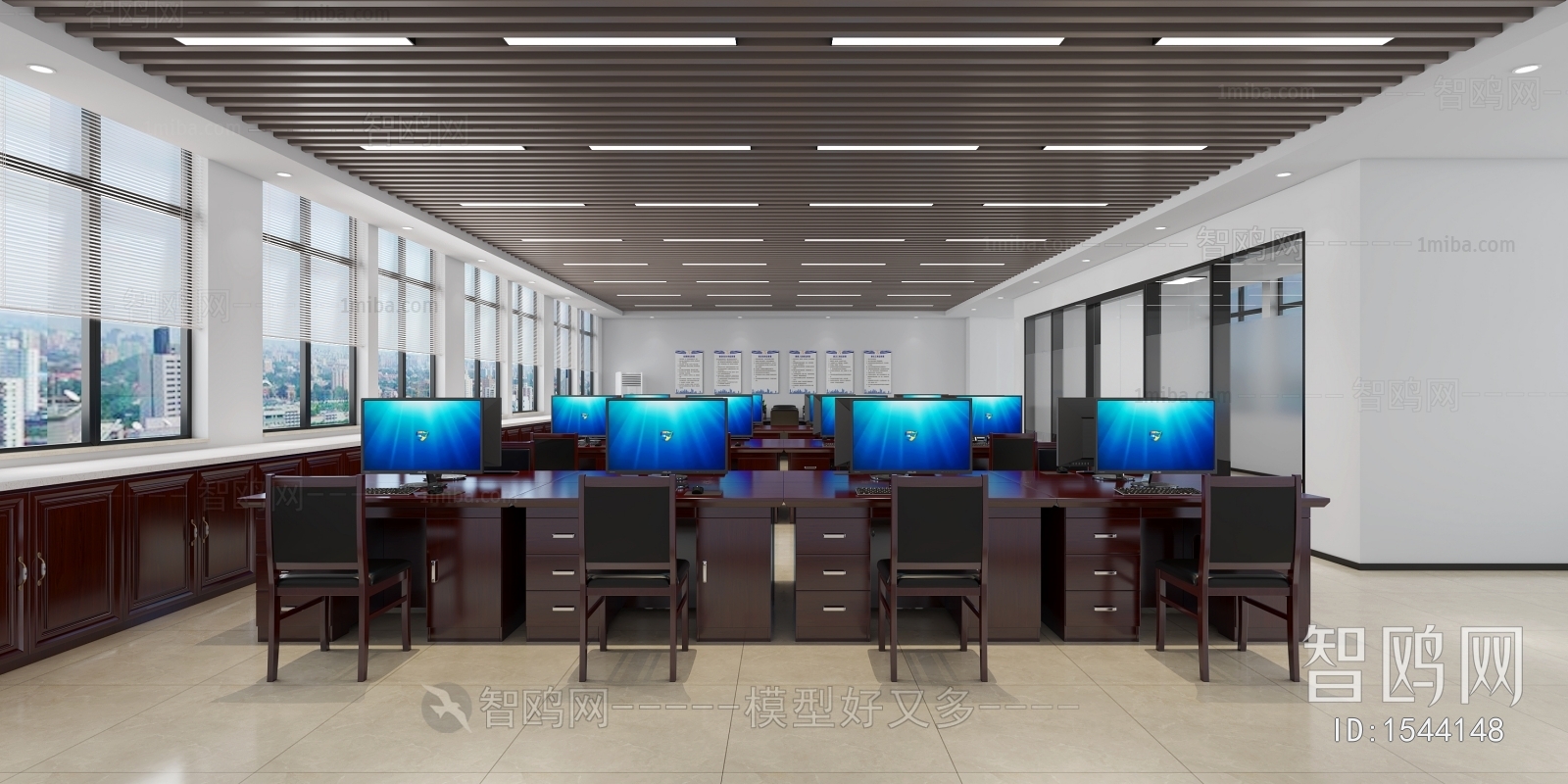 New Chinese Style Staff Area