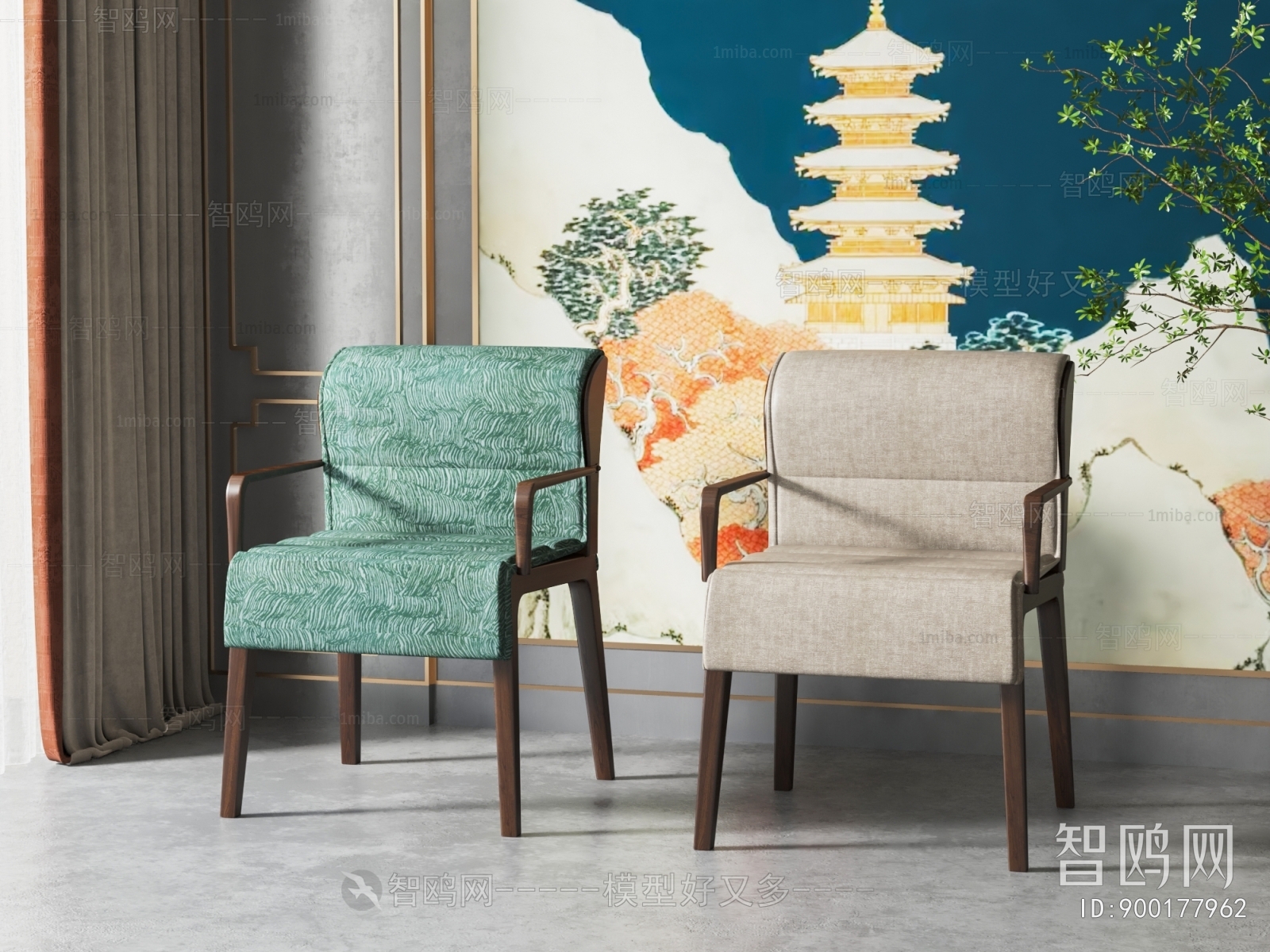 New Chinese Style Single Chair