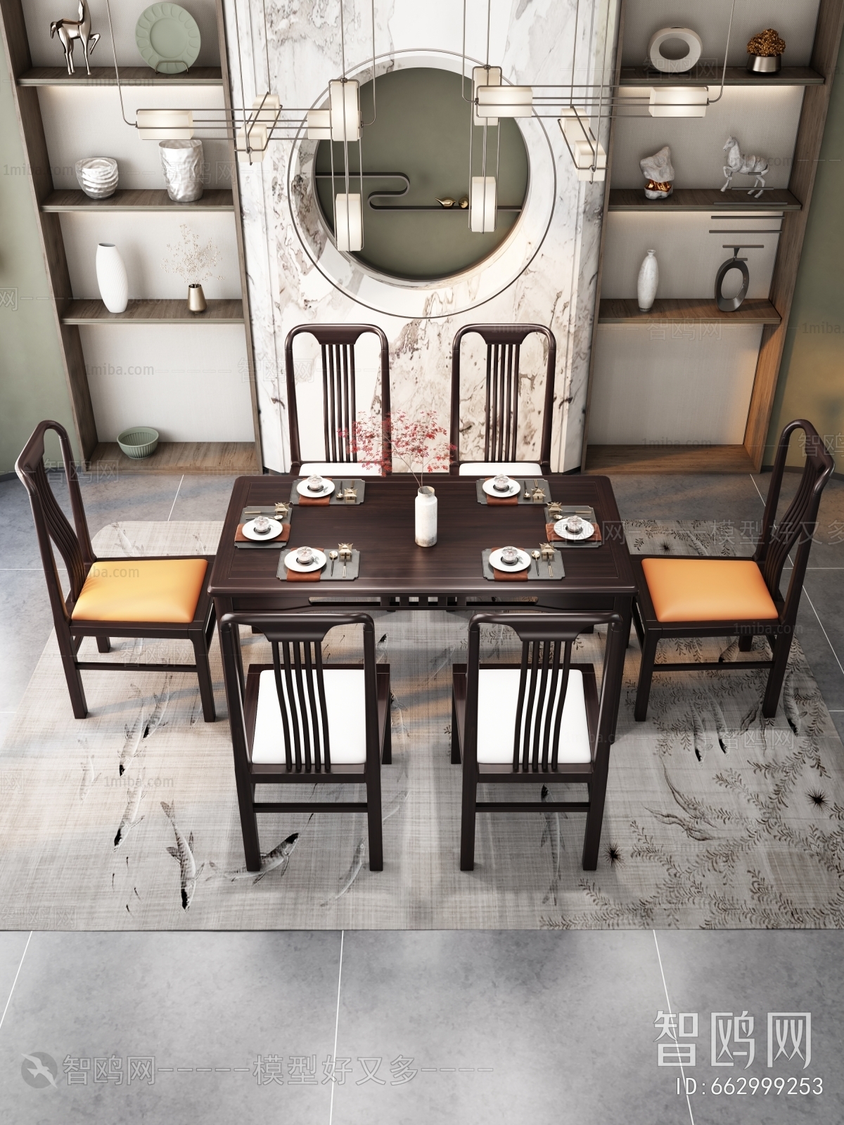 New Chinese Style Dining Table And Chairs