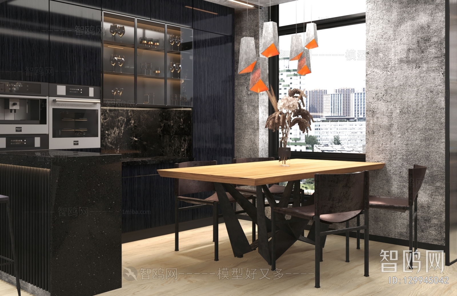 Industrial Style Dining Room