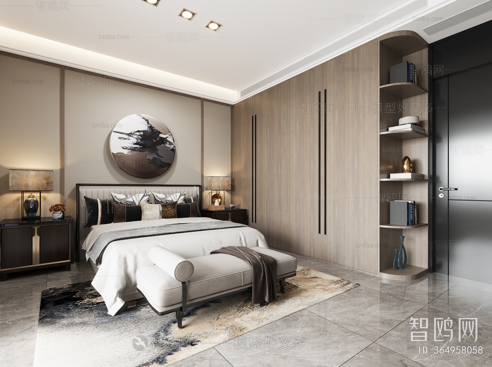 New Chinese Style Bedroom