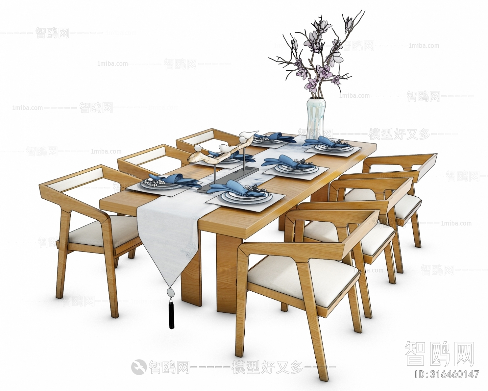 New Chinese Style Dining Table And Chairs