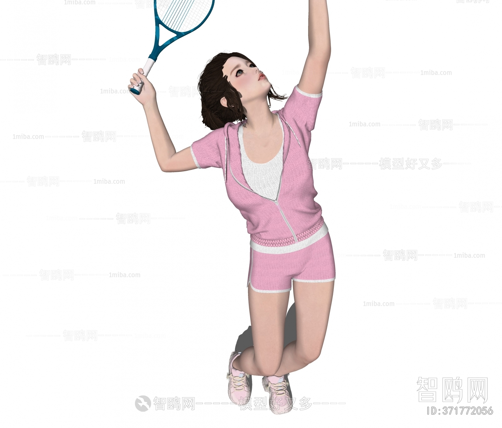 现代网球运动人物美女